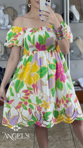 Short Floral OS Dress Short Floral OS Dress
