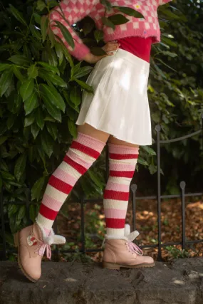 Strawberry Shortcake Stripes Thigh High Socks Strawberry Shortcake Stripes Thigh High Socks