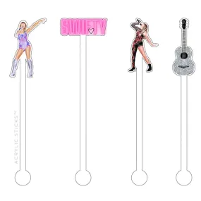 Tay Tay Swift Acrylic Stir Sticks Tay Tay Swift Acrylic Stir Sticks