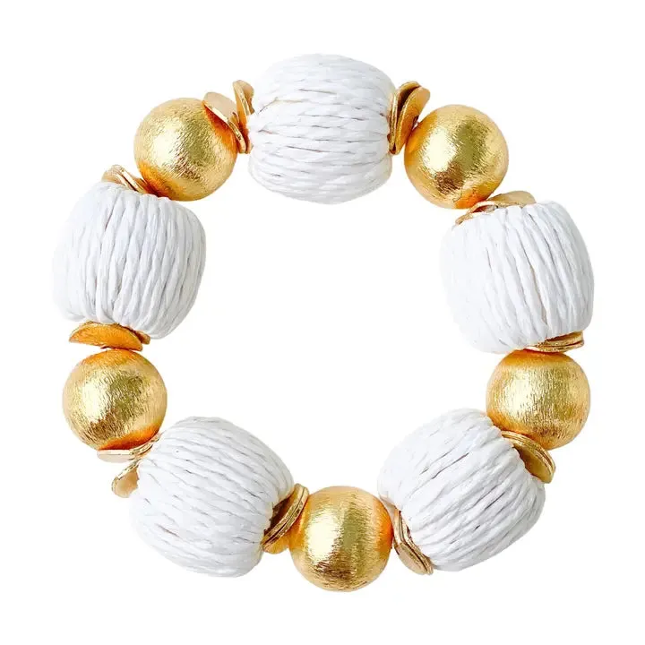 The Candace Raffia Bracelet (Two Colors)