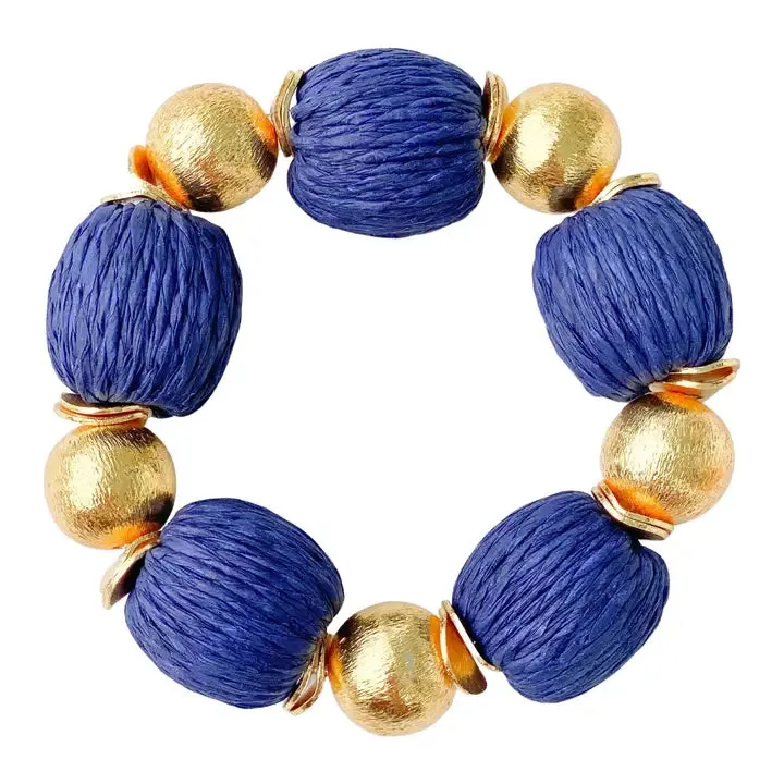 The Candace Raffia Bracelet (Two Colors)