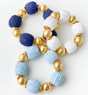 The Candace Raffia Bracelet (Two Colors) The Candace Raffia Bracelet (Two Colors)