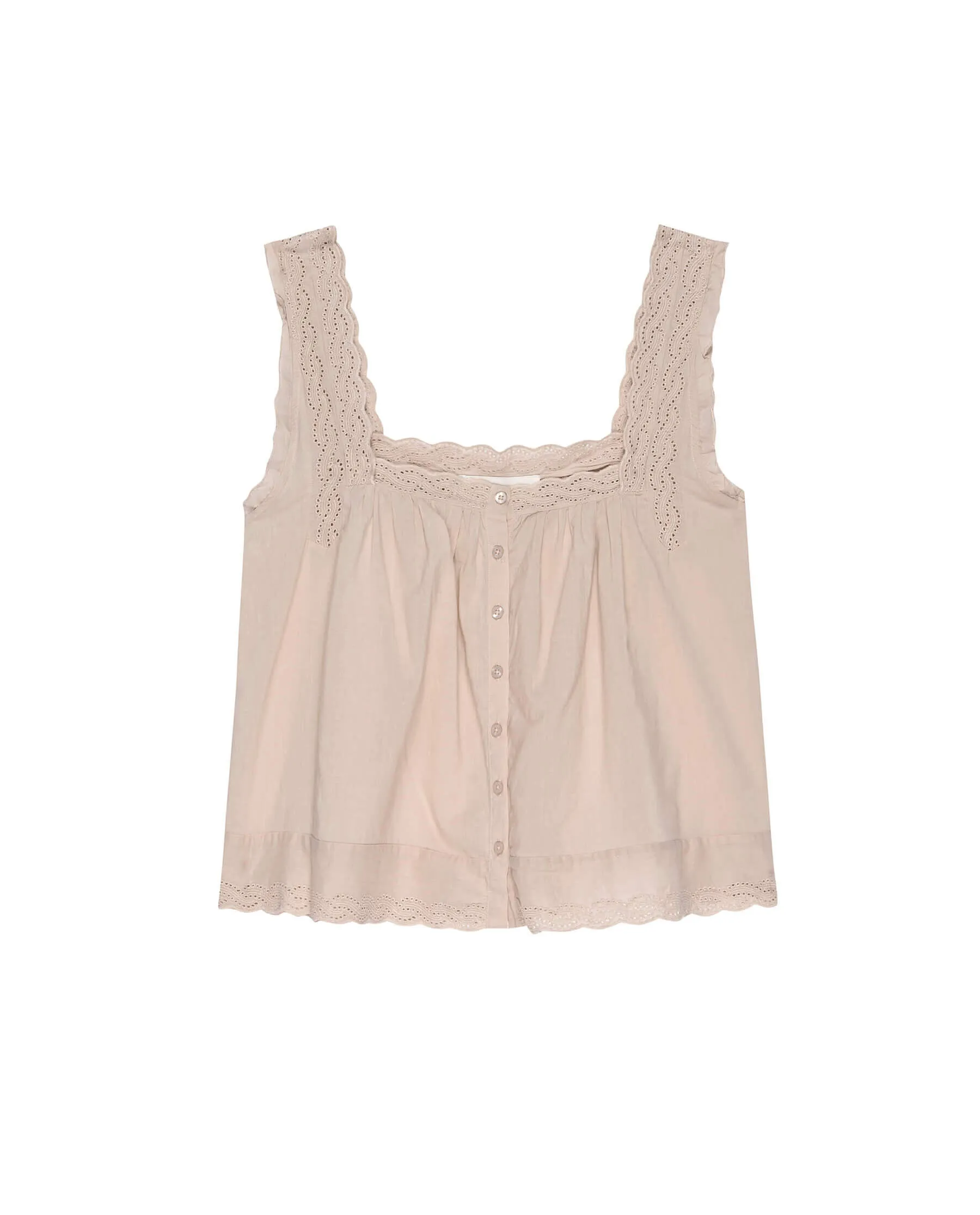 The Eyelet Tank. -- Soft Rosette