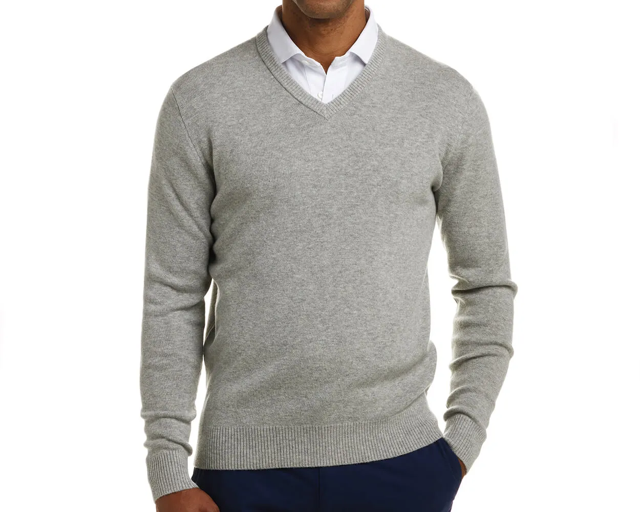 The Stableford Sweater: Heathered Gray