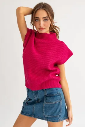 Turtle Neck Power Shoulder Sweater Turtle Neck Power Shoulder Sweater