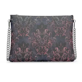 Vampire Art Grunge Goth Damask Crossbody Chain Bag Vampire Art Grunge Goth Damask Crossbody Chain Bag